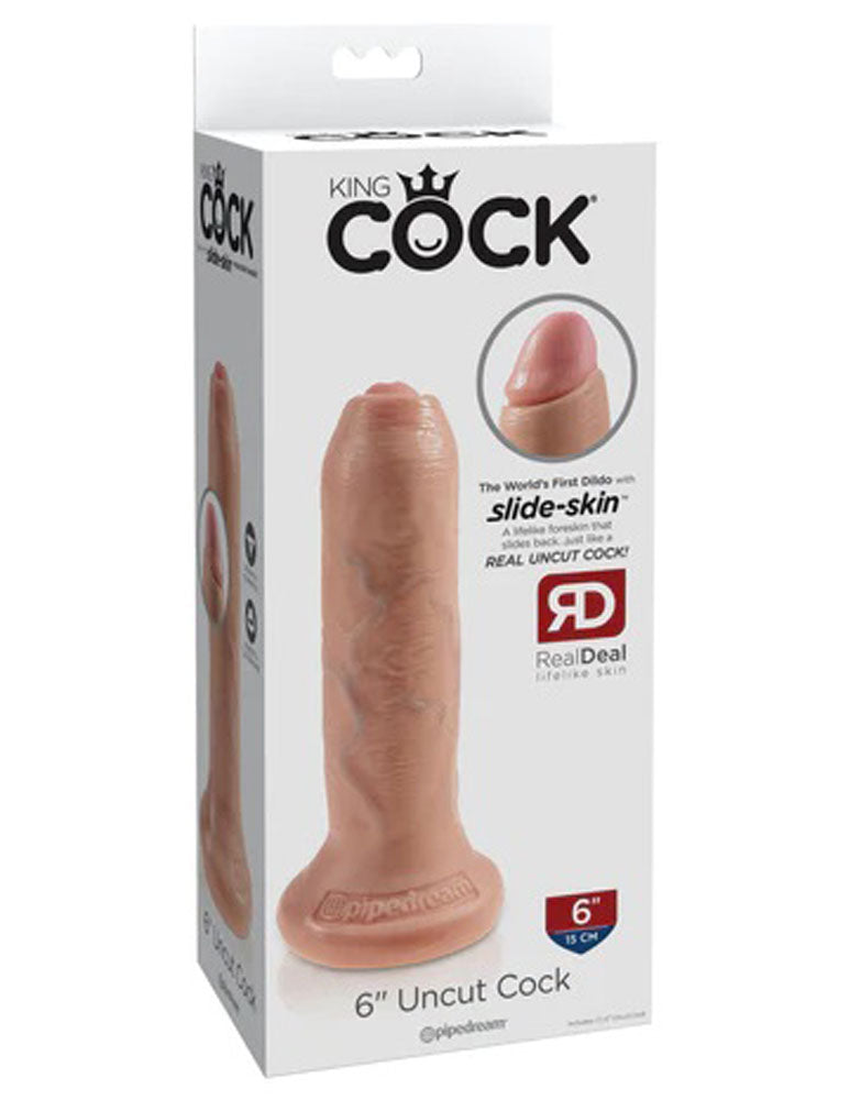 King Cock 6 Inch Uncut - Light | 603912750775 | Available at EroticWarehouse.com