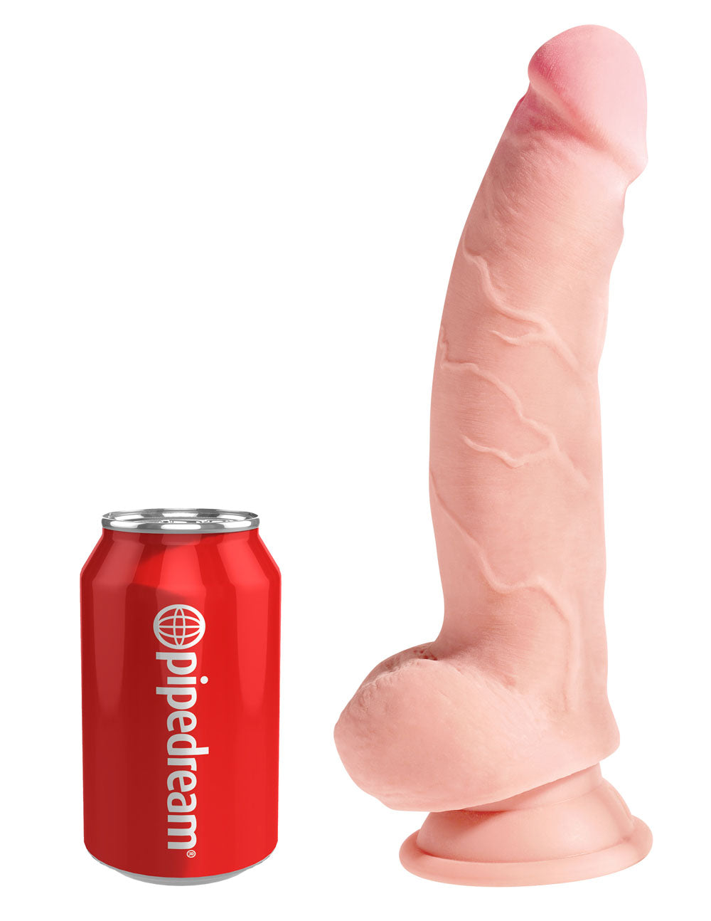 King Cock Plus Triple Density 8 Inch Cock With Balls - Flesh | 603912762525 | Available at EroticWarehouse.com