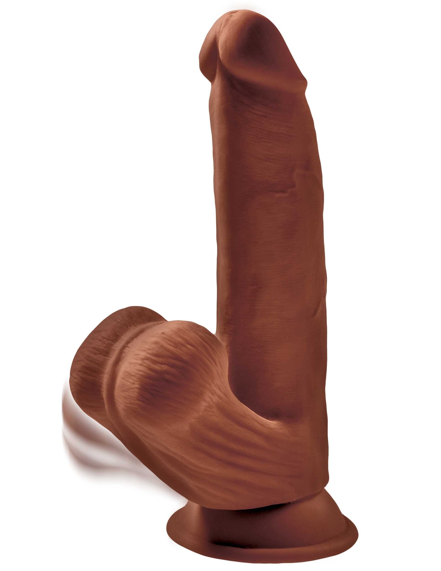 8 Inch Triple Density Cock With Swinging Balls - Brown | 603912770568 | Available at EroticWarehouse.com