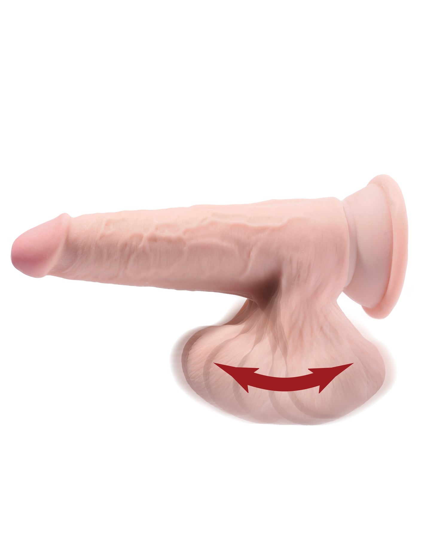 9 Inch Triple Density Cock With Swinging Balls - Light | 603912766318 | Available at EroticWarehouse.com