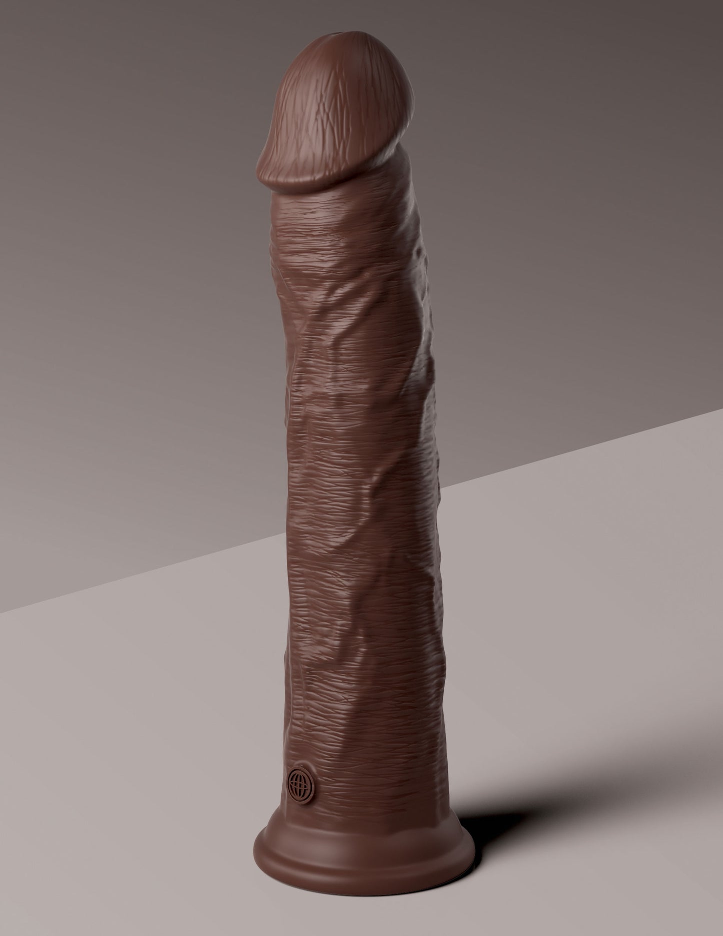 King Cock Elite 11 Inch Silicone Dual Density Cock - Brown | 603912769371 | Available at EroticWarehouse.com
