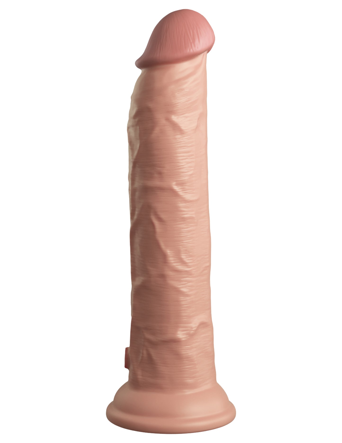King Cock Elite 9 Inch Vibrating Silicone Dual Density Cock With Remote - Light | 603912769449 | Available at EroticWarehouse.com