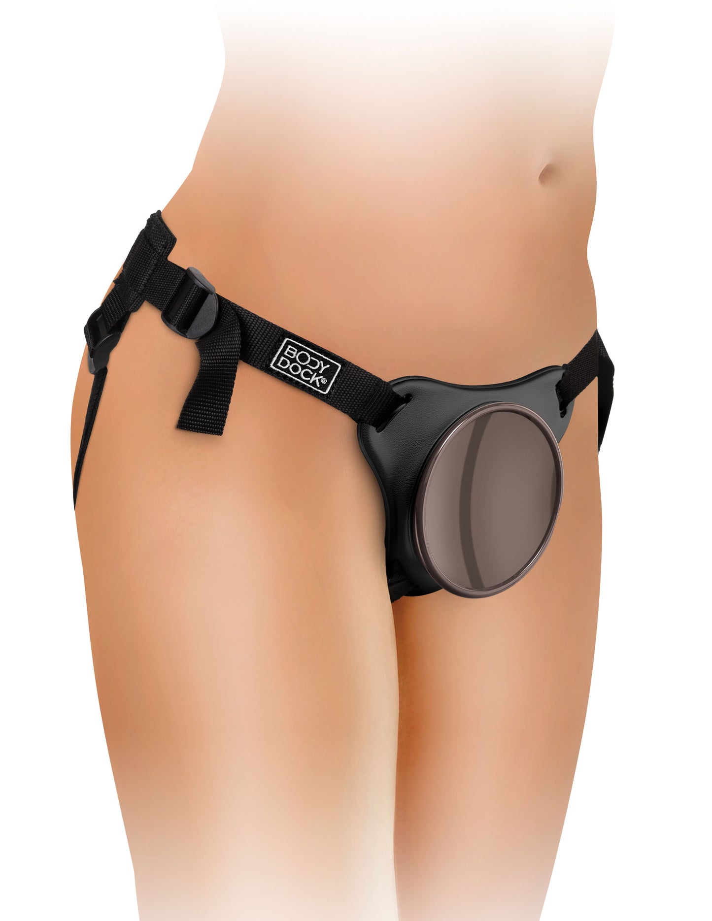 King Cock Elite Comfy Silicone Body Dock Kit - Harness and 7 Inch Dildo - Tan | 603912771251 | Available at EroticWarehouse.com