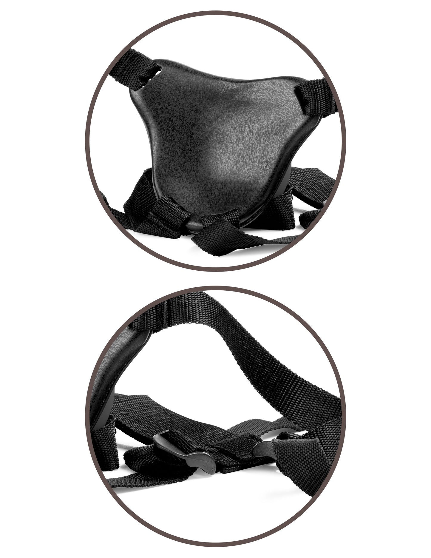 King Cock Elite Comfy Silicone Body Dock Kit - Harness and 7 Inch Dildo - Tan | 603912771251 | Available at EroticWarehouse.com