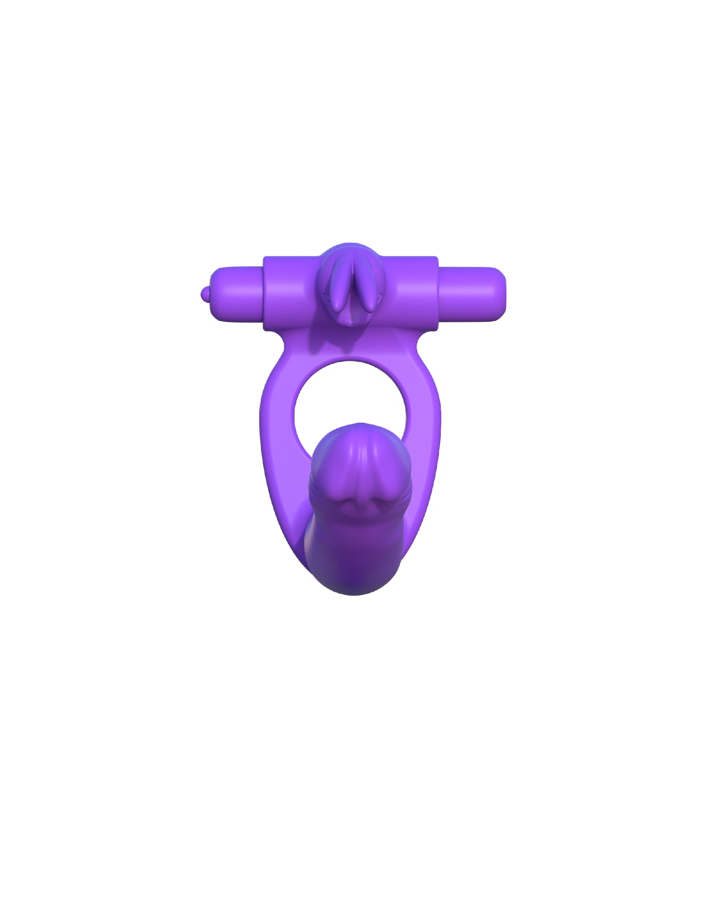 Fantasy C-Ringz Silicone Double Penetrator Rabbit - Purple | 603912358285 | Available at EroticWarehouse.com