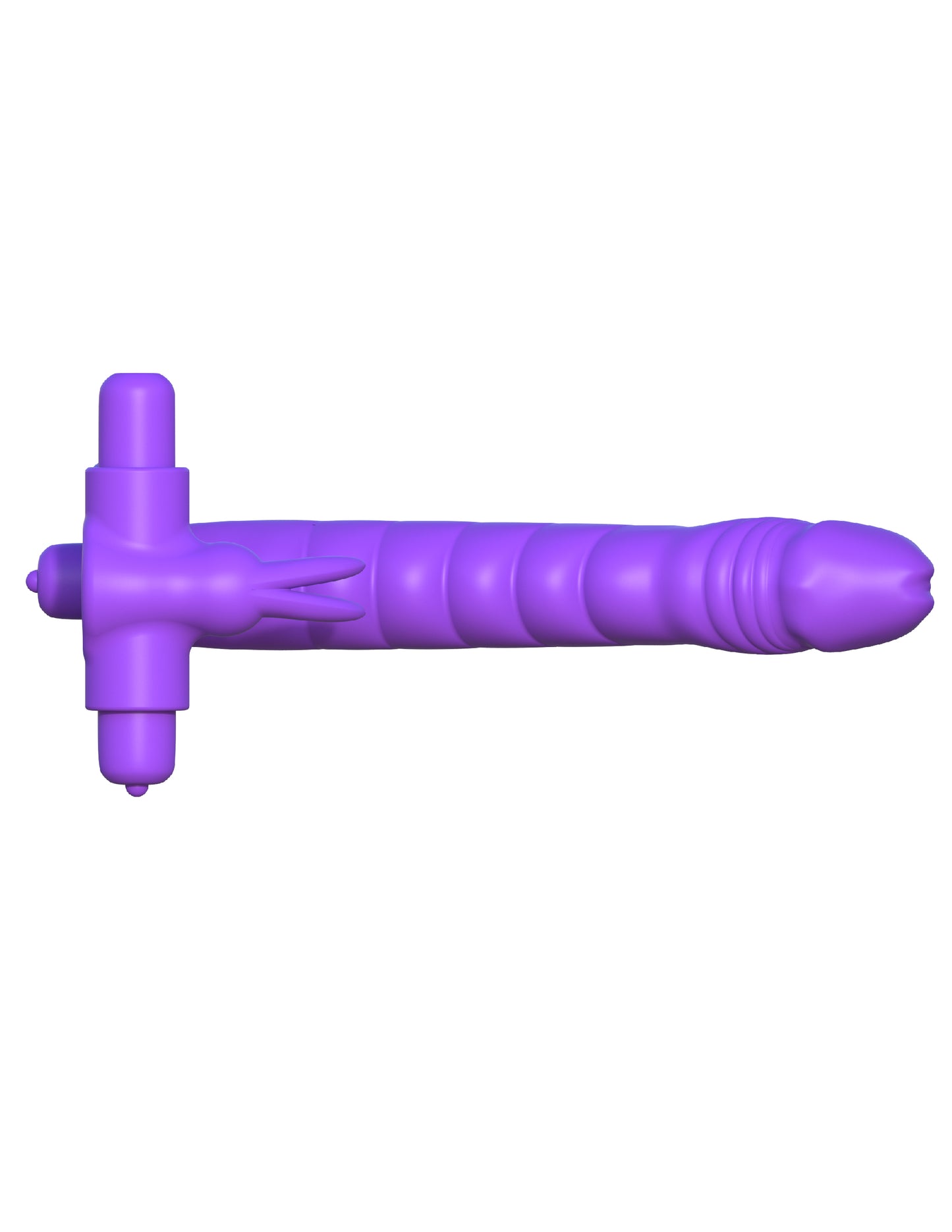 Fantasy C-Ringz Silicone Double Penetrator Rabbit - Purple | 603912358285 | Available at EroticWarehouse.com