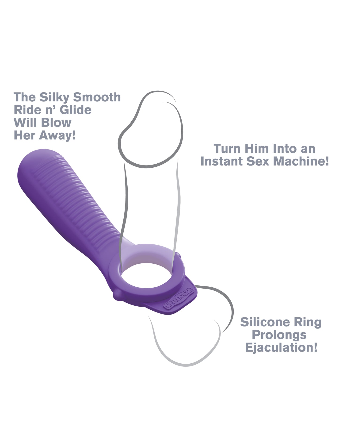 Fantasy C-Ringz Ride n' Glide Couples Ring | 603912358339 | Available at EroticWarehouse.com
