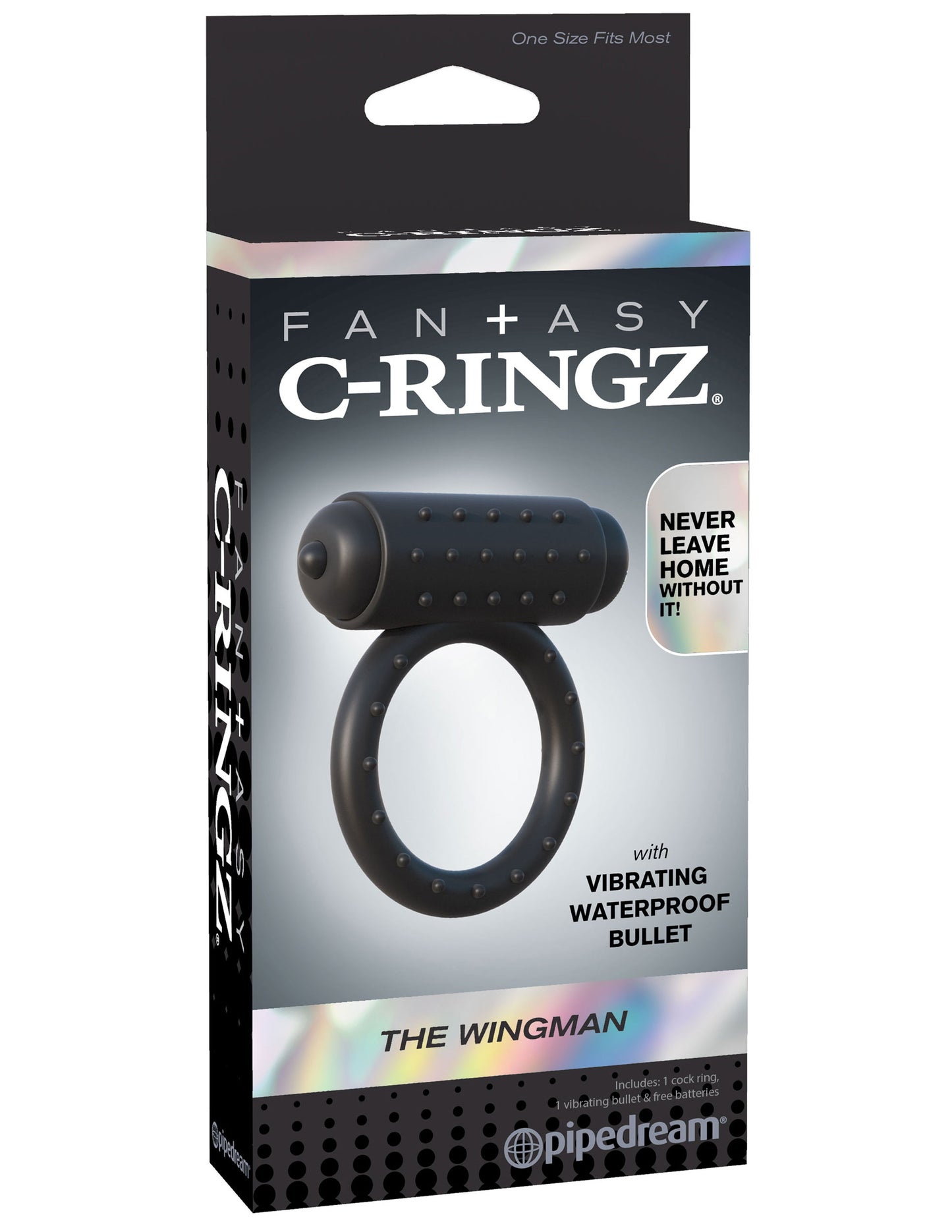Fantasy C-Ringz the Wingman - Black | 603912358605 | Available at EroticWarehouse.com