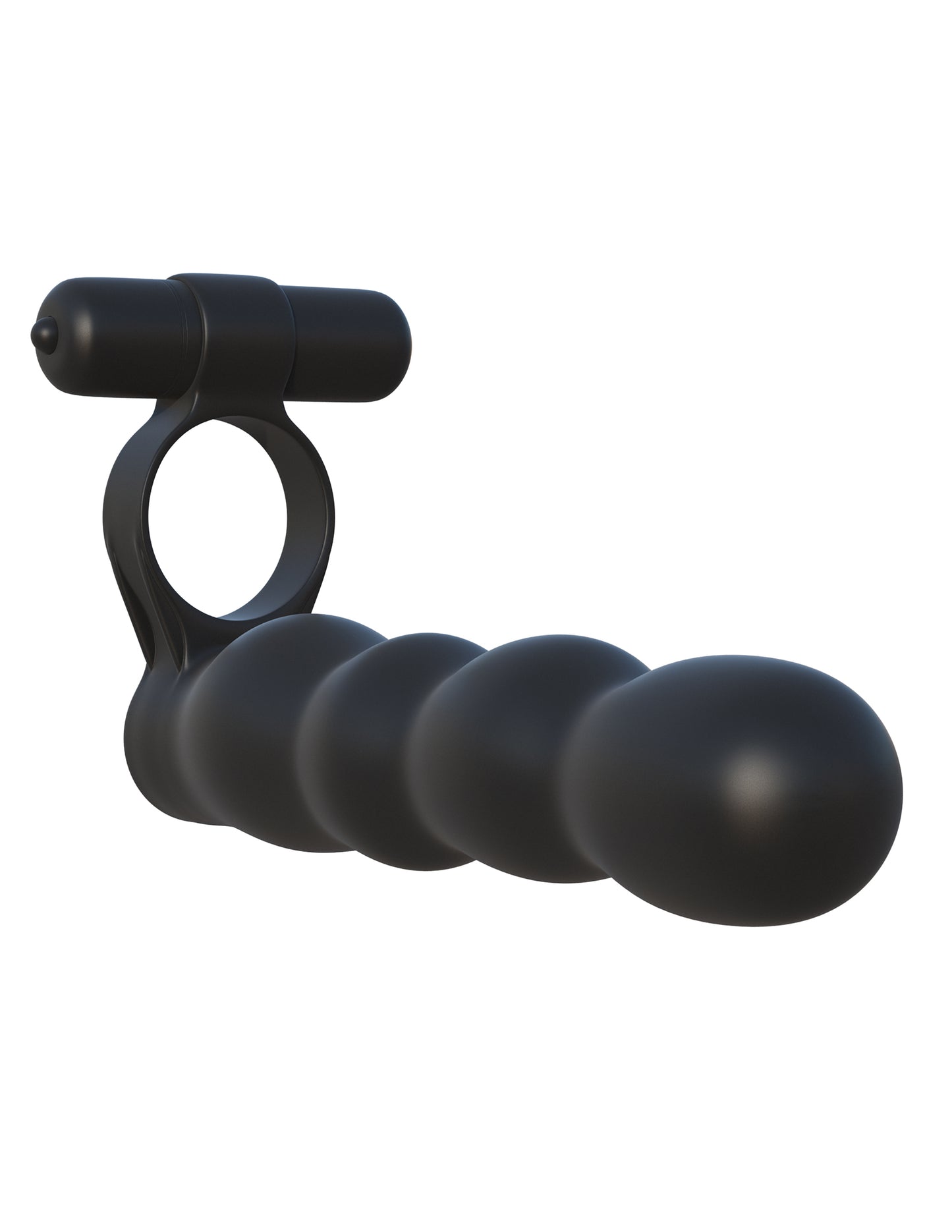 Fantasy C-Ringz Posable Partner Double Penetrator - Black | 603912358803 | Available at EroticWarehouse.com