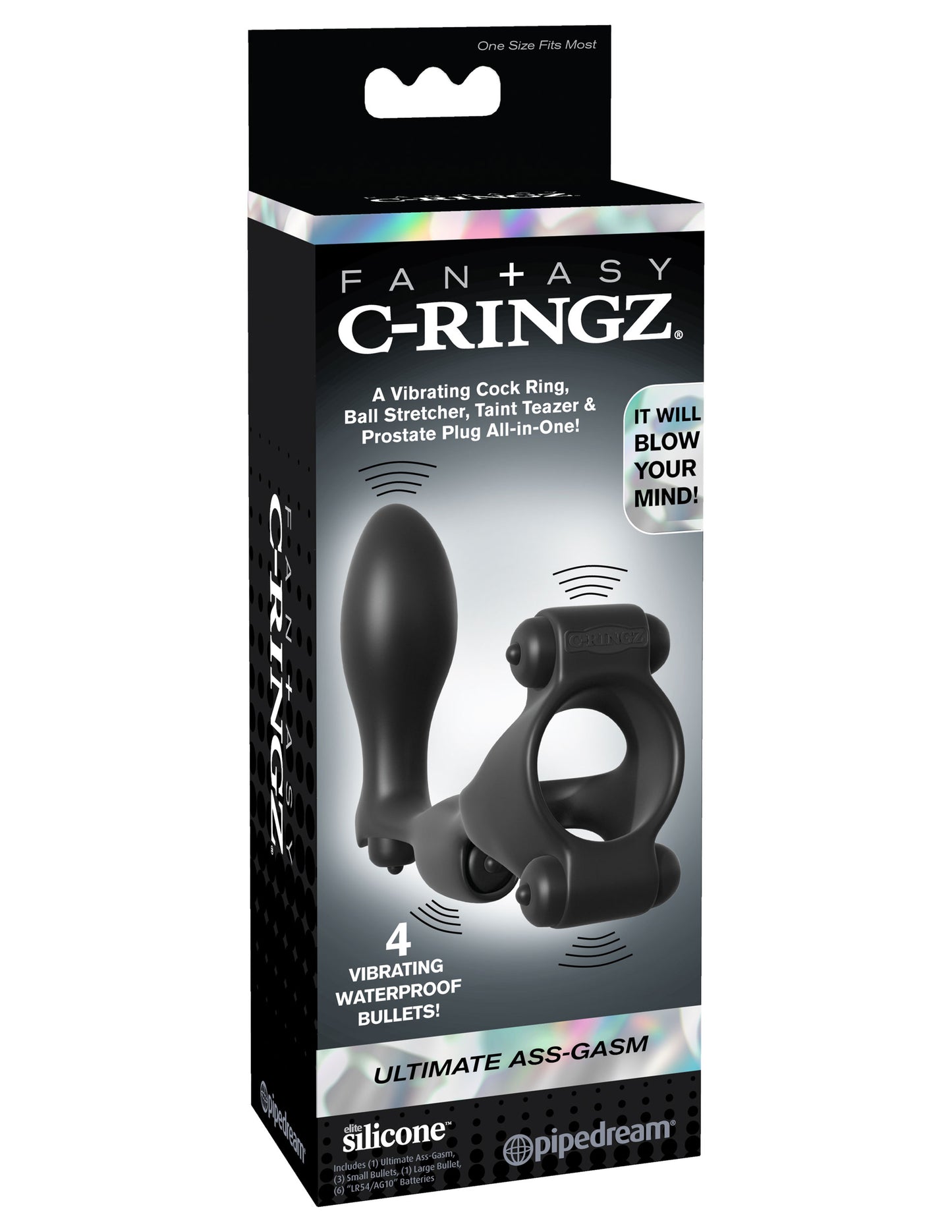 Fantasy C-Ringz Ultimate Ass Gasm - Black | 603912359893 | Available at EroticWarehouse.com
