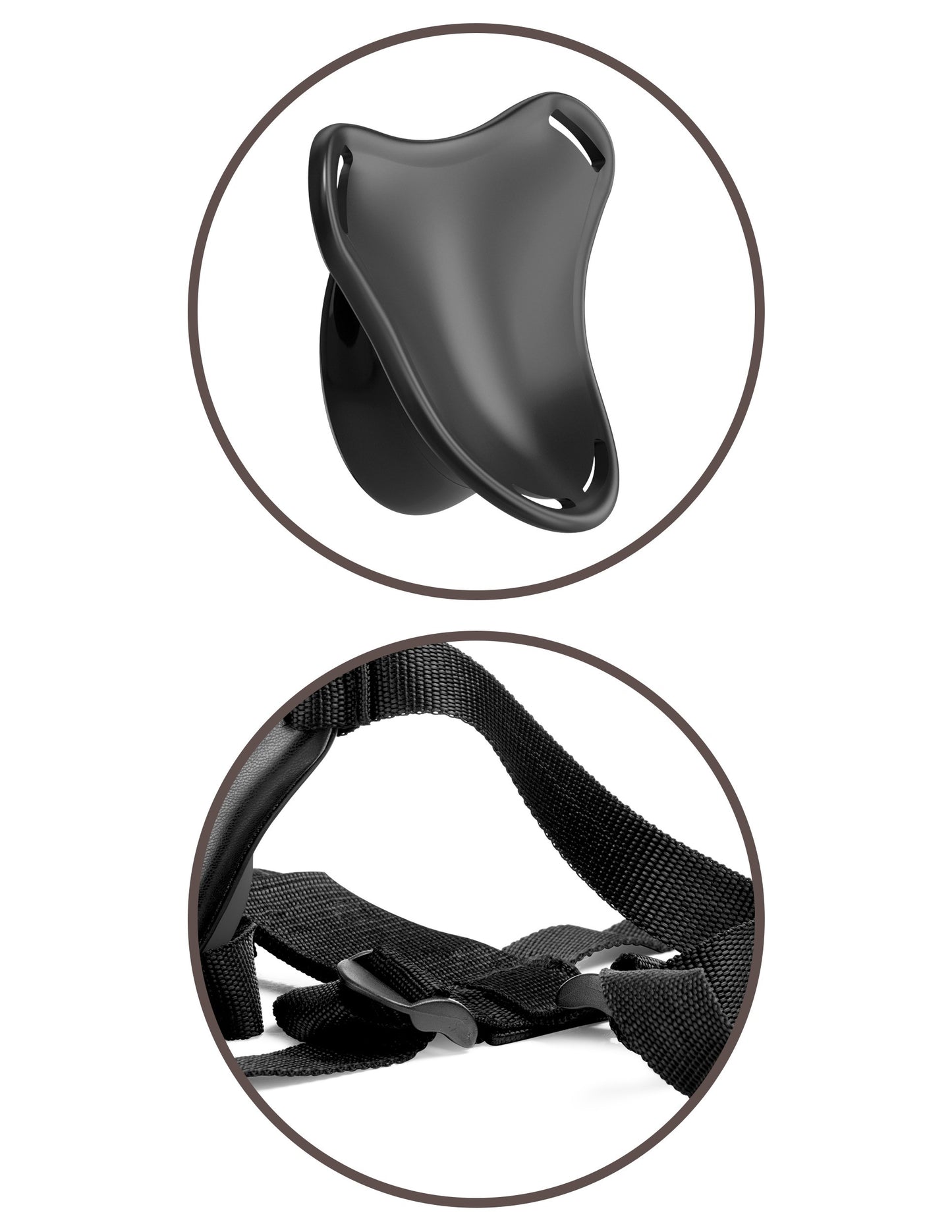 King Cock Elite Beginner's Body Dock Strap-on Harness - Black | 603912771510 | Available at EroticWarehouse.com