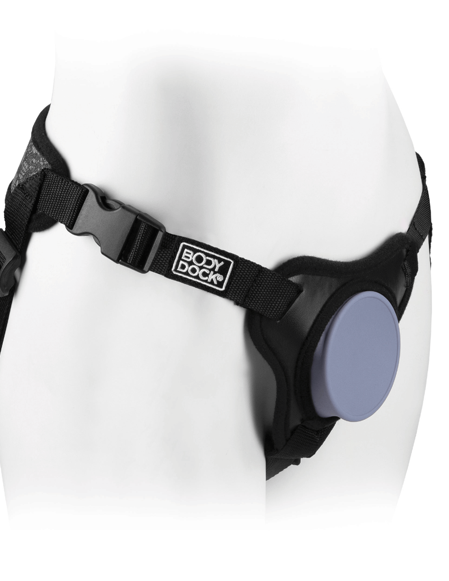 Dillio Platinum Body Dock Se Universal Strap-on Harness - Black | 603912772487 | Available at EroticWarehouse.com