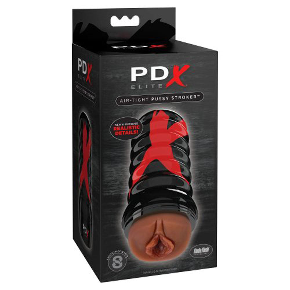 PDX Air-Tight Pussy Stroker - Brown | 603912775037 | Available at EroticWarehouse.com