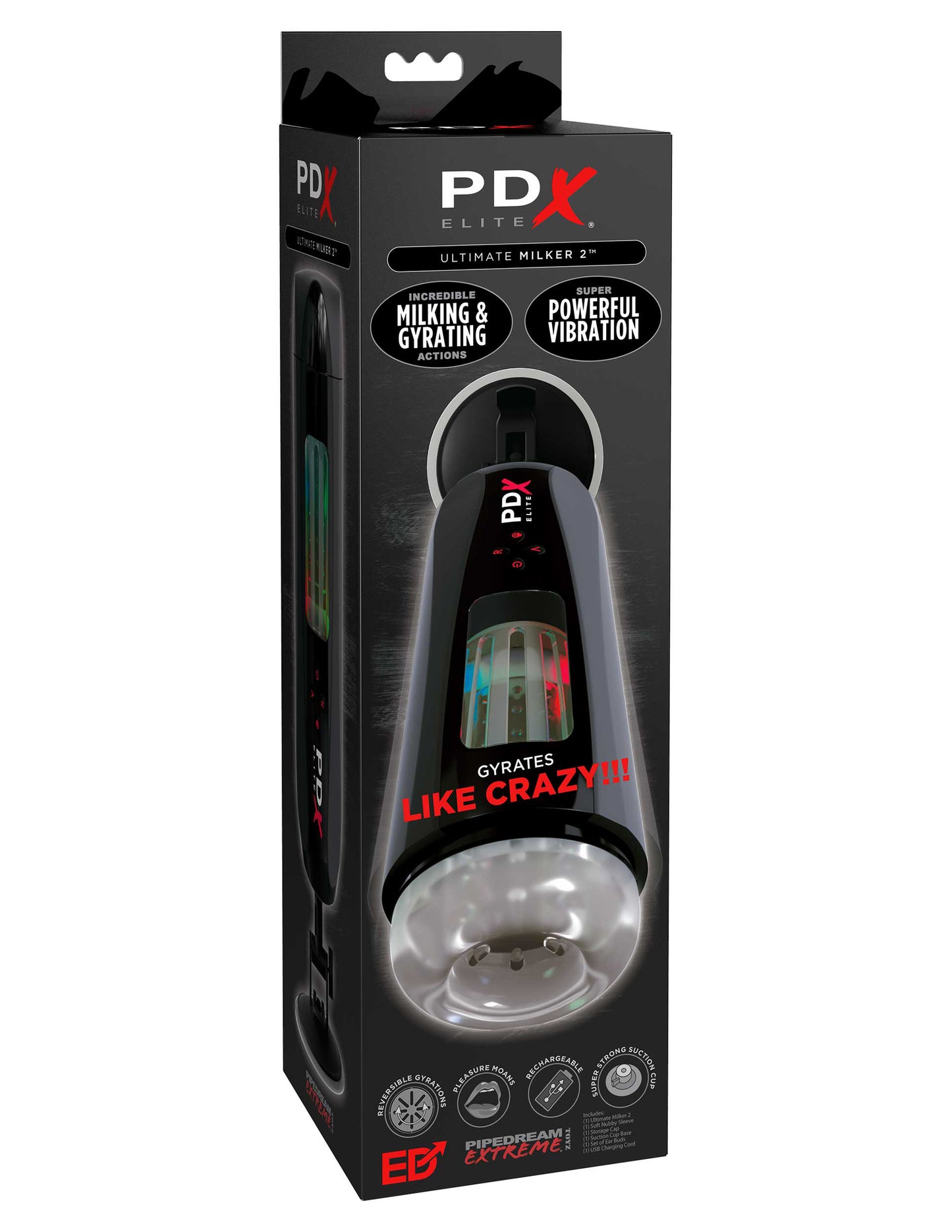PDX Ultimate Milker 2 Gyrating Stroker | 603912770278 | Available at EroticWarehouse.com