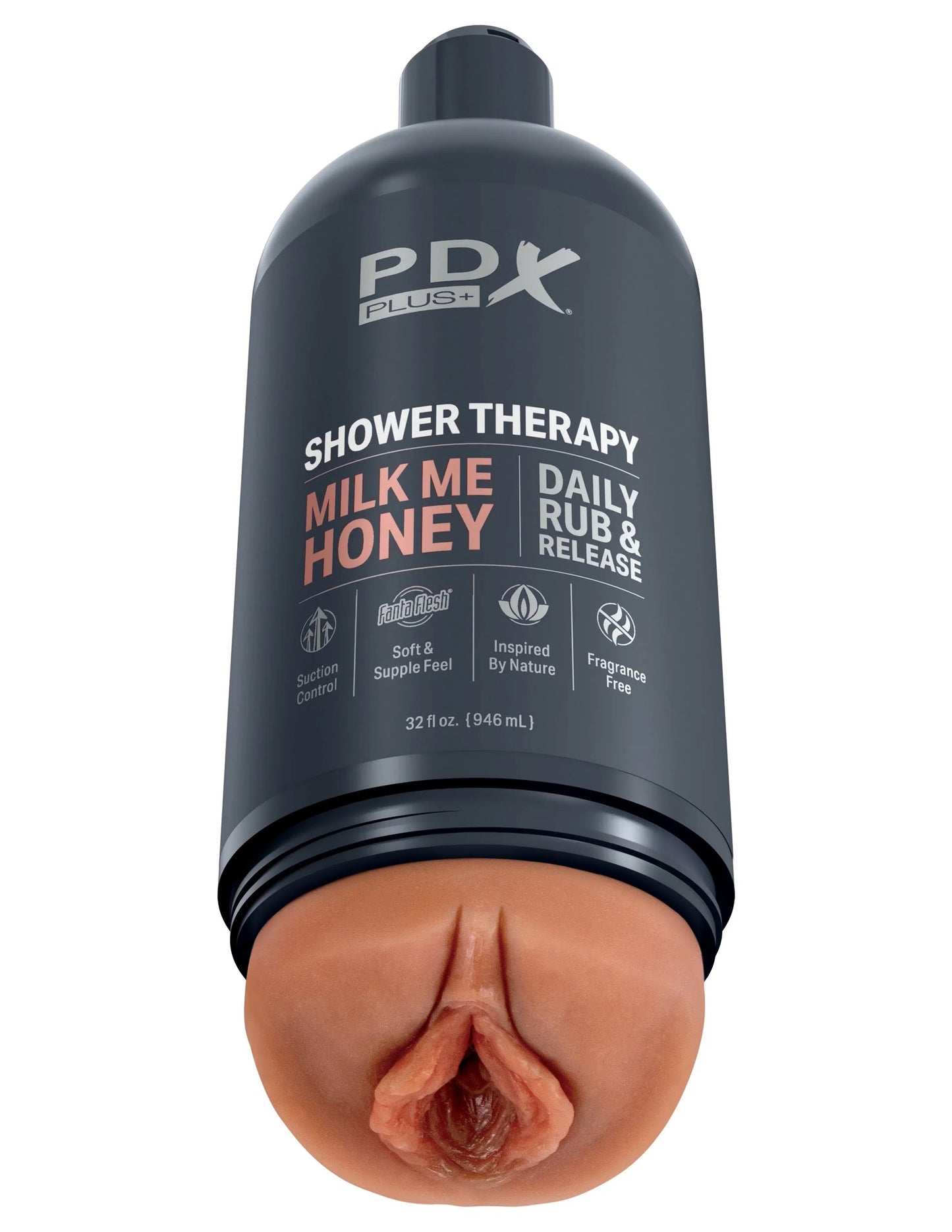 Shower Therapy - Milk Me Honey - Tan - Pussy Style Stroker | 603912774542 | Available at EroticWarehouse.com