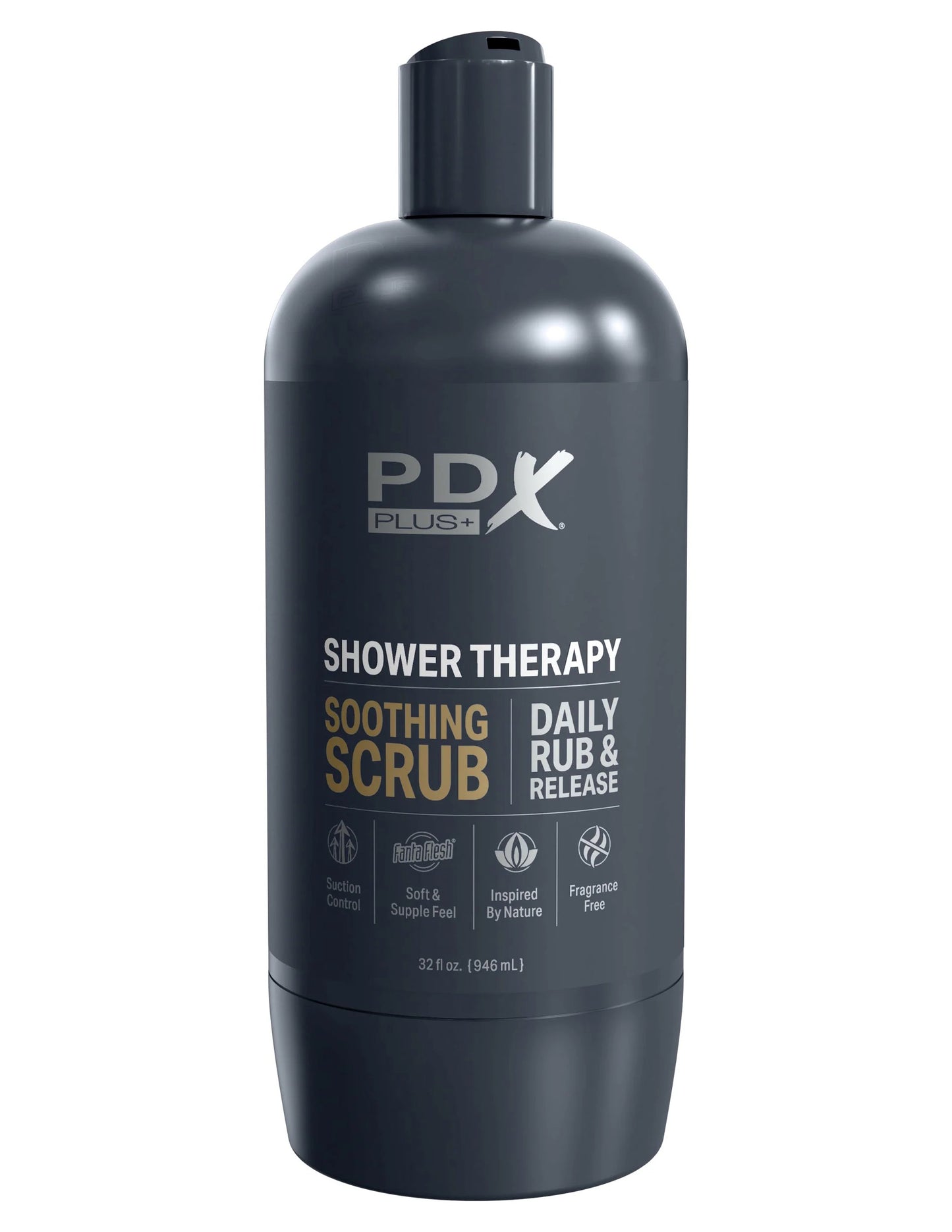 Shower Therapy - Soothing Scrub - Brown - Pussy Style Stroker | 603912774573 | Available at EroticWarehouse.com