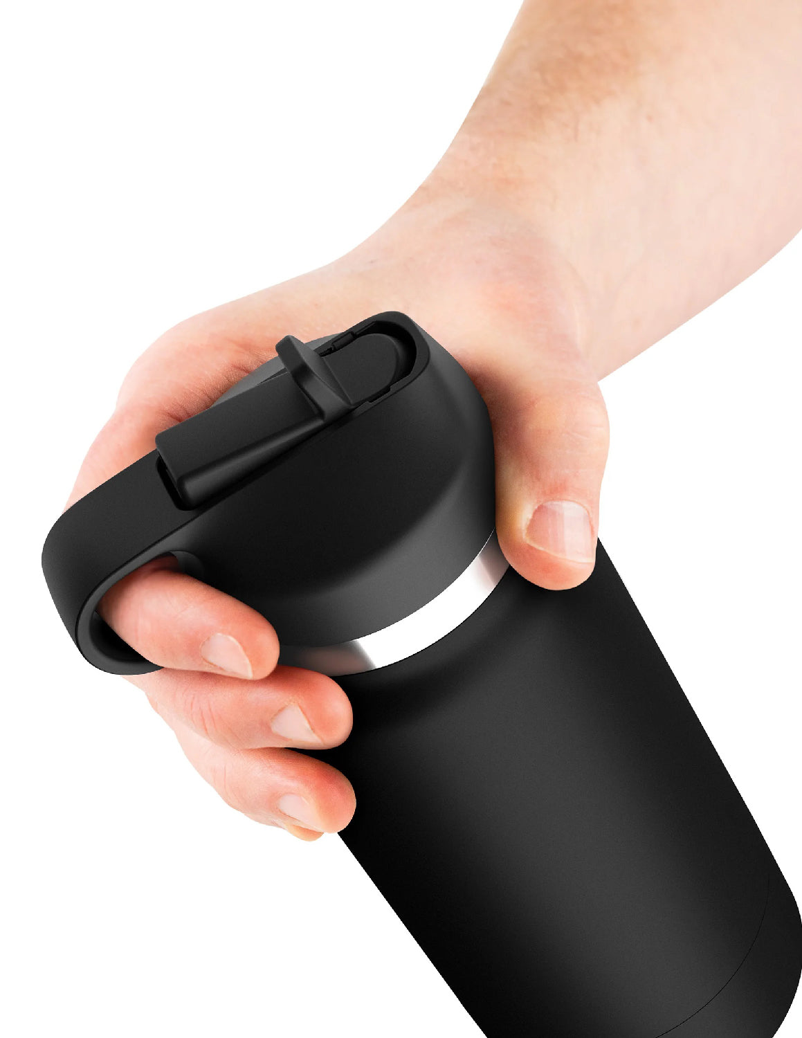 Fap Flask - Thrill Seeker - Black Bottle - Frosted | 603912775426 | Available at EroticWarehouse.com