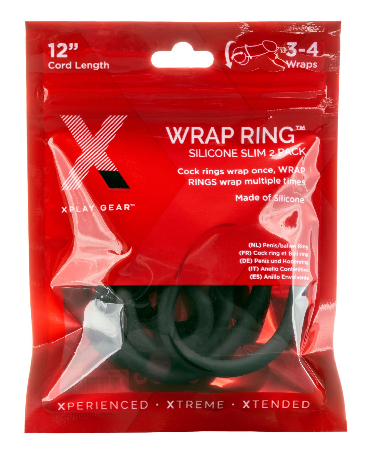 Xplay Silicone 12 Inch Thin Wrap Ring | 851127008703 | Available at EroticWarehouse.com
