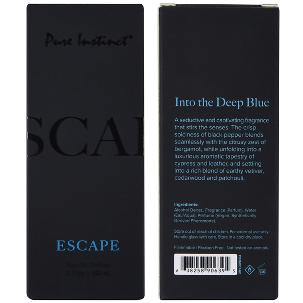 Pure Instinct Pheromone Eau De Parfum Escape 2oz 60ml | 638258906395 | Available at EroticWarehouse.com