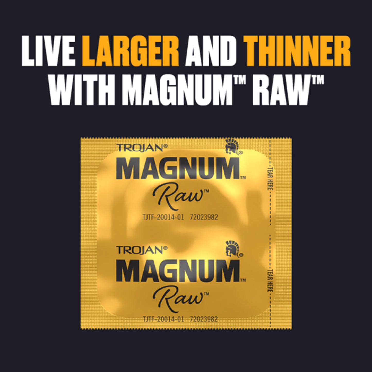 Trojan Magnum Raw 3 Ct Condoms | 022600200161 | Available at EroticWarehouse.com