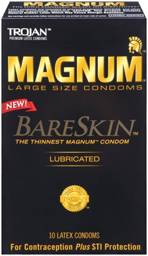 Trojan Magnum Bareskin - 10 Pack | 022600228875 | Available at EroticWarehouse.com