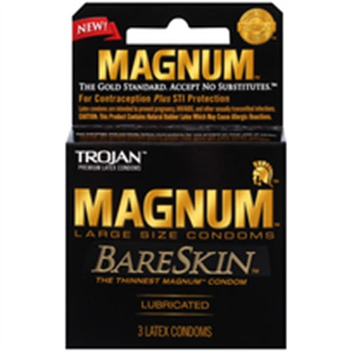Trojan Magnum Bareskin - 3 Pack | 022600228882 | Available at EroticWarehouse.com