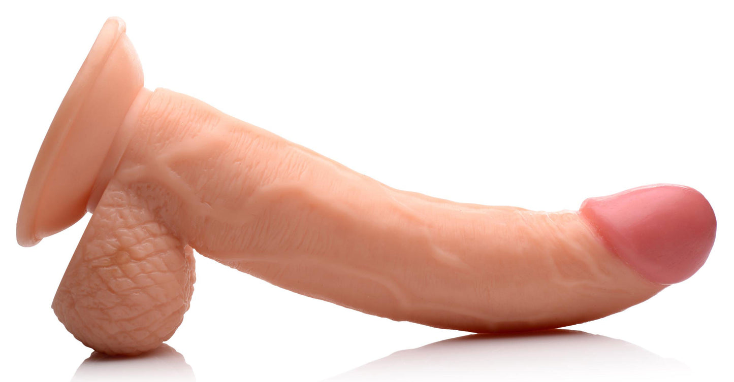 Pop Pecker 7.5 Inch Dildo With Balls - Light | 848518044785 | Available at EroticWarehouse.com