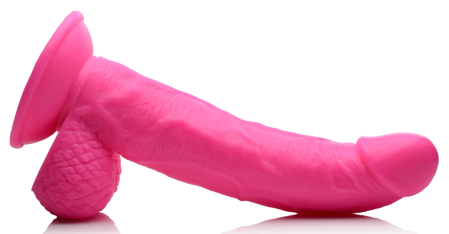Pop Pecker 7.5 Inch Dildo With Balls - Pink | 848518044792 | Available at EroticWarehouse.com