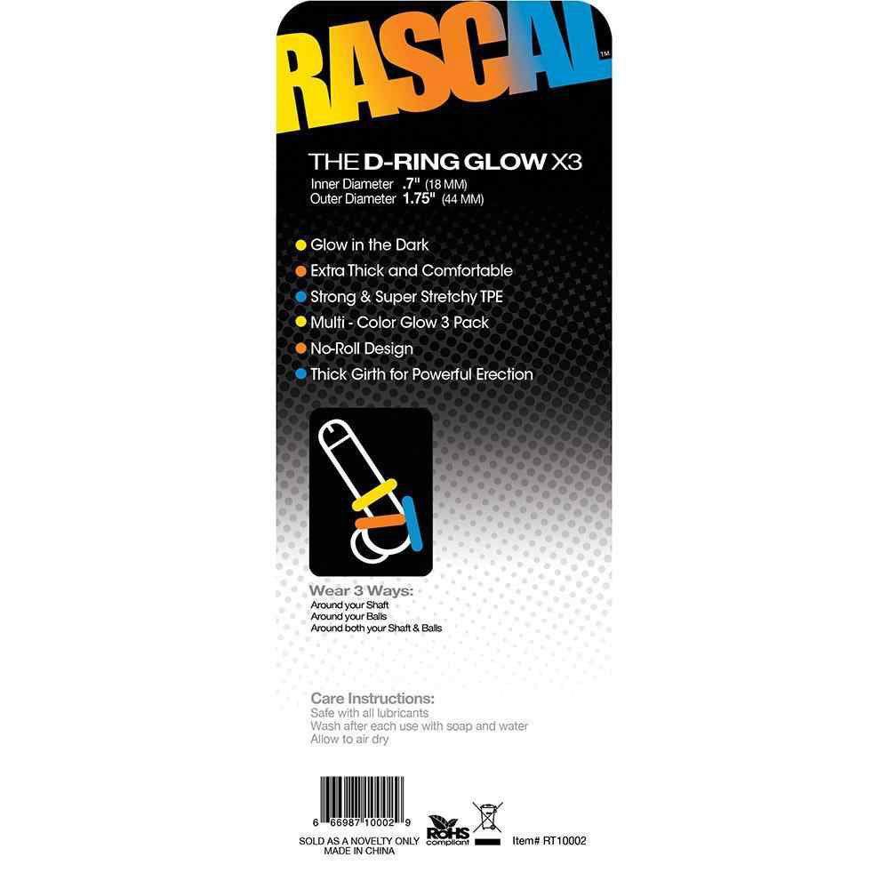 The D-Ring Glow X3 | 666987100029 | Available at EroticWarehouse.com