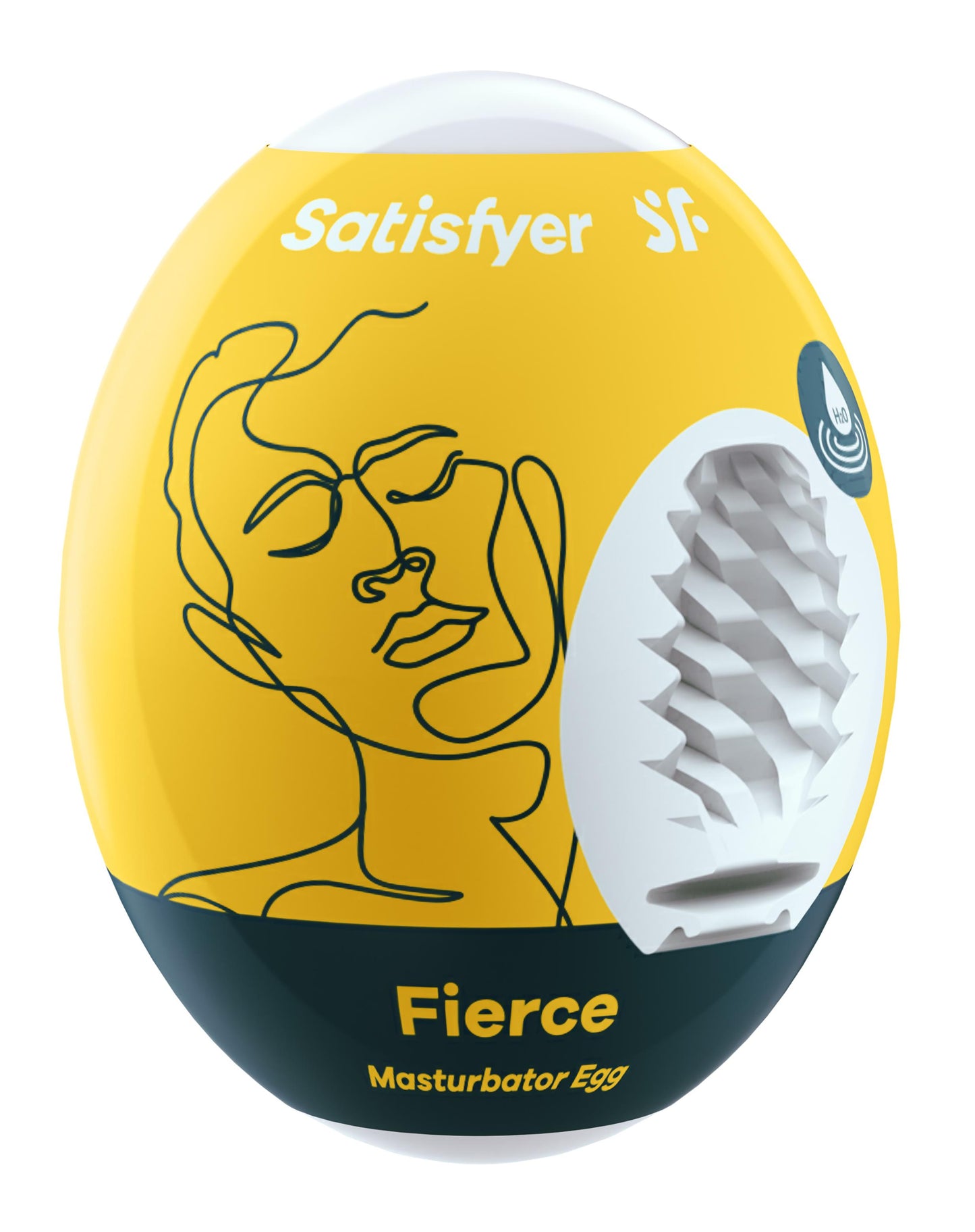 Satisfyer Masturbator Egg - Fierce - Yellow | 4049369043422 | Available at EroticWarehouse.com
