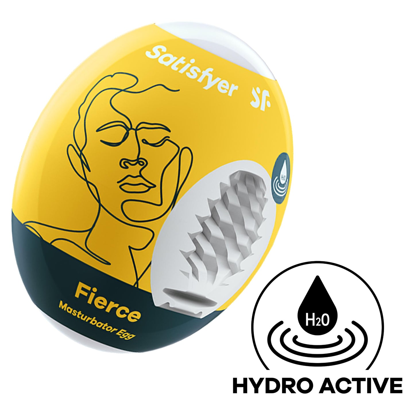Satisfyer Masturbator Egg - Fierce - Yellow | 4049369043422 | Available at EroticWarehouse.com