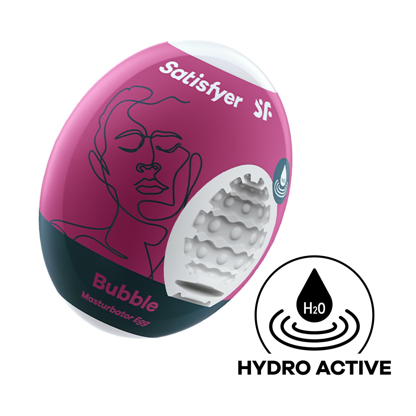 3 Pc Set Masturbator Egg - Bubble - Violet | 4049369043453 | Available at EroticWarehouse.com