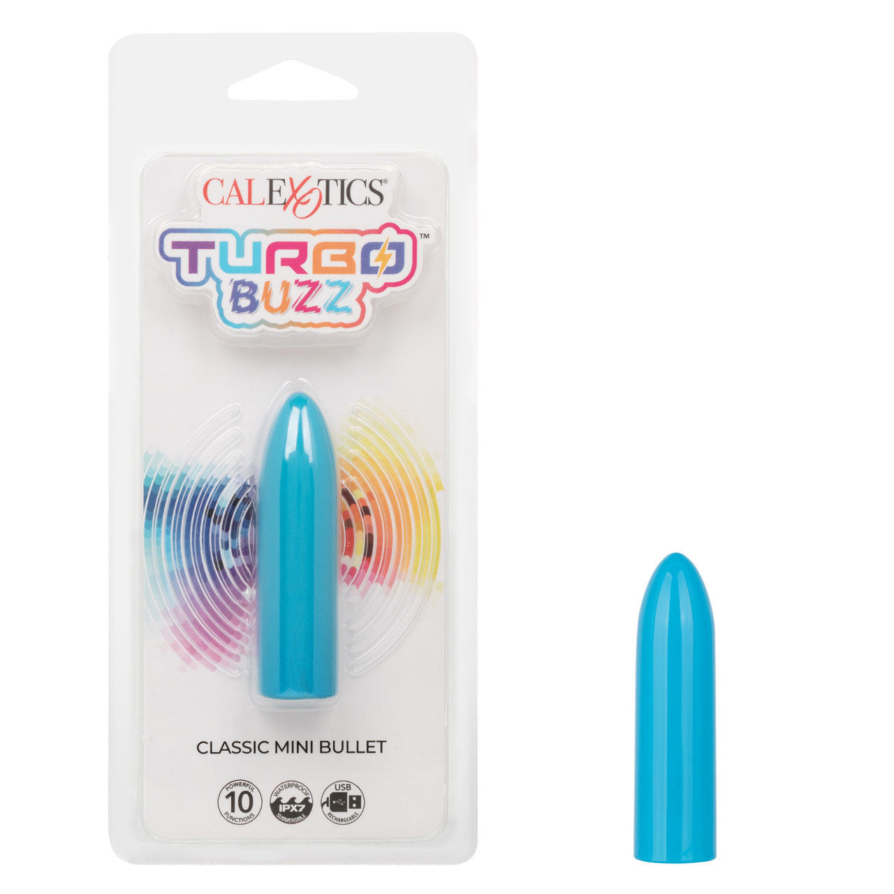 Turbo Buzz Classic Mini Bullet - Blue | 716770107398 | Available at EroticWarehouse.com