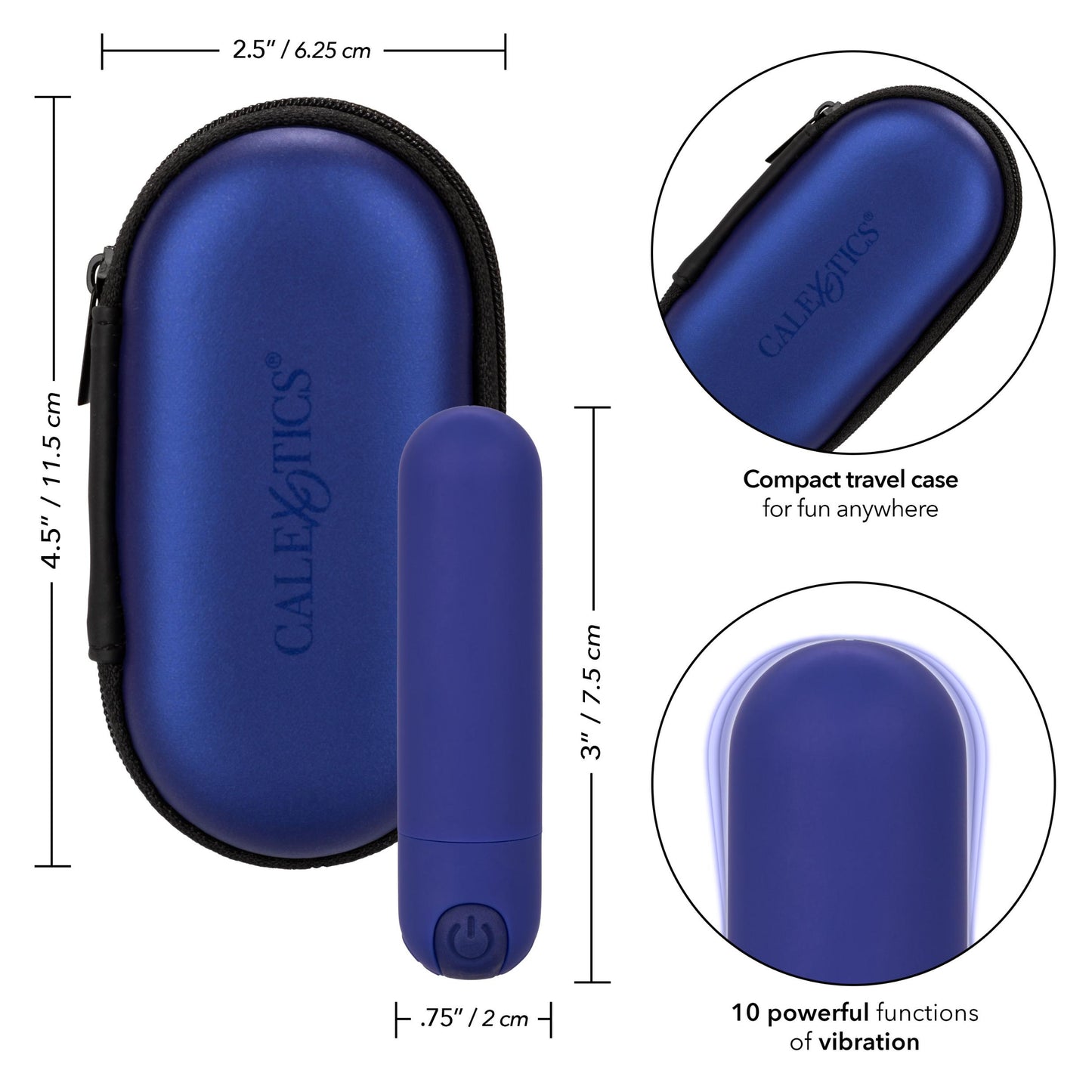 Rechargeable Hideaway Bullet - Blue | 716770099389 | Available at EroticWarehouse.com