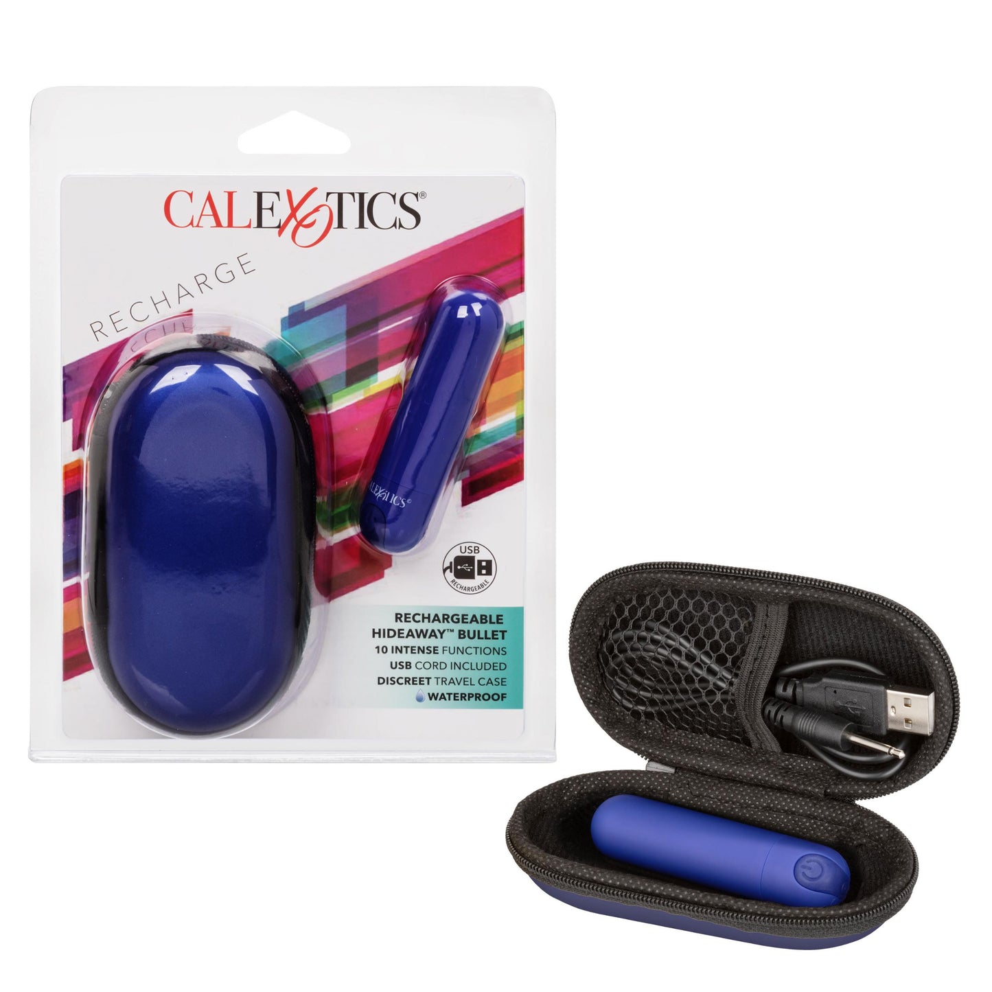 Rechargeable Hideaway Bullet - Blue | 716770099389 | Available at EroticWarehouse.com