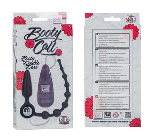 Booty Call Booty Double Dare - Black | 716770078162 | Available at EroticWarehouse.com
