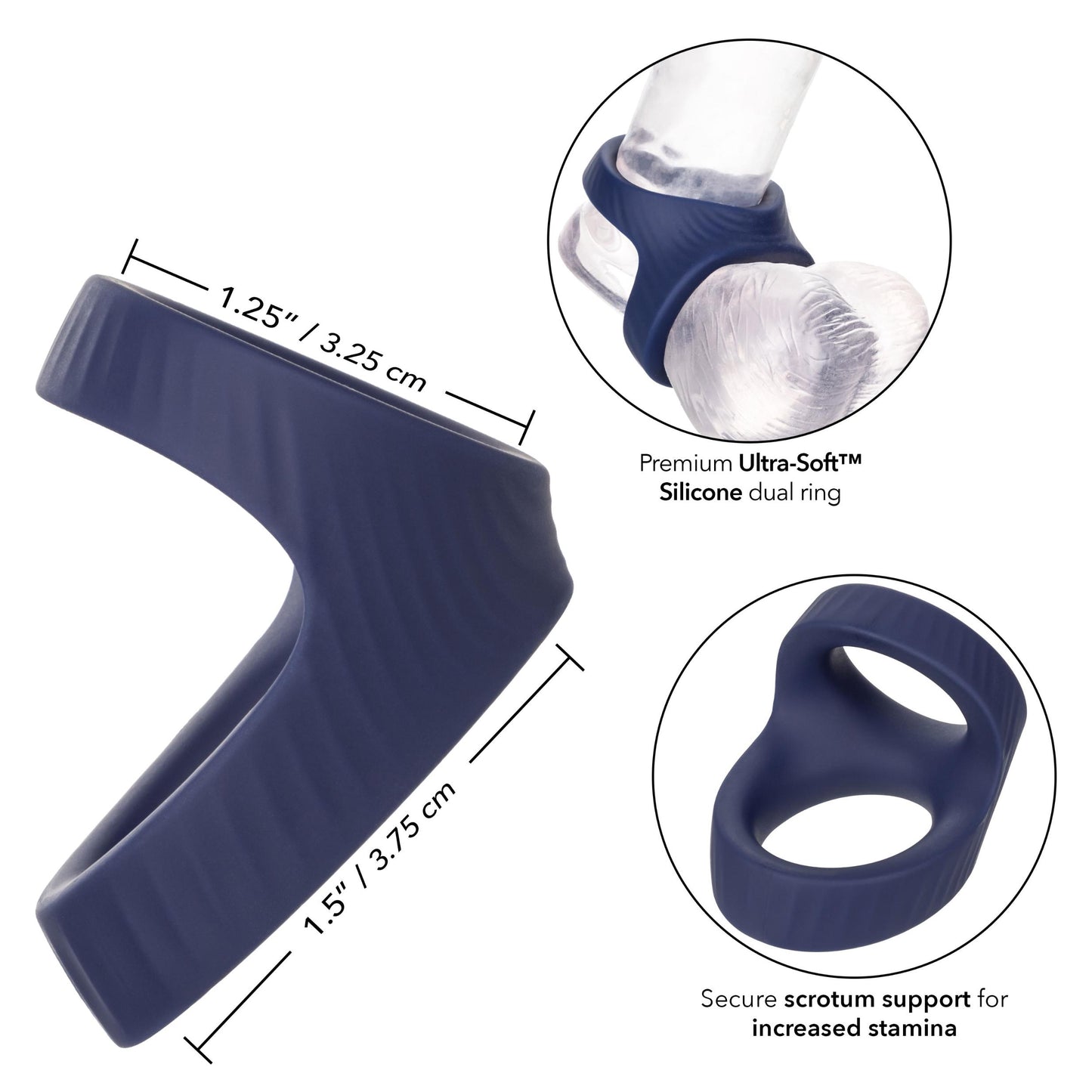 Viceroy Max Dual Ring | 716770098245 | Available at EroticWarehouse.com