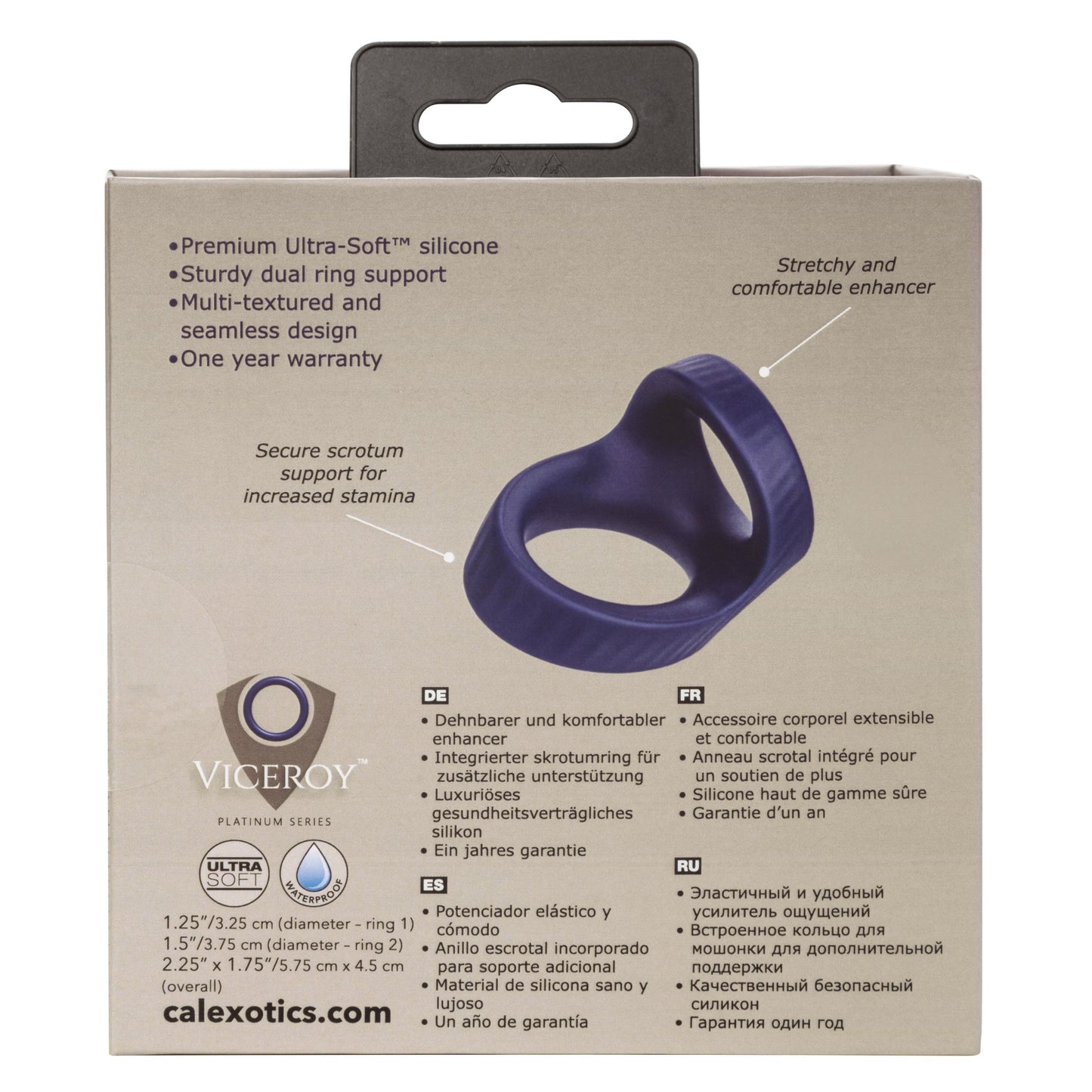 Viceroy Max Dual Ring | 716770098245 | Available at EroticWarehouse.com