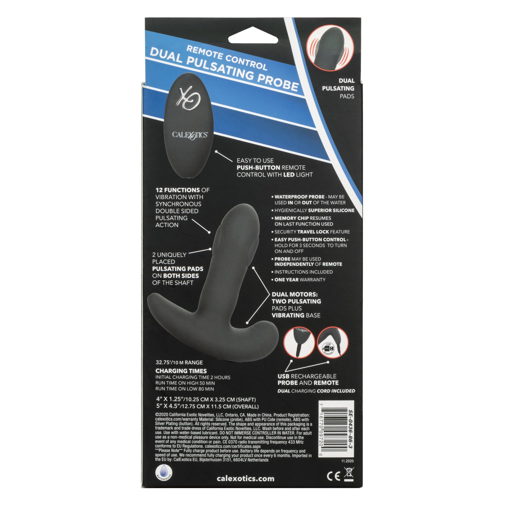 Eclipse Remote Control Dual Pulsating Probe | 716770097200 | Available at EroticWarehouse.com