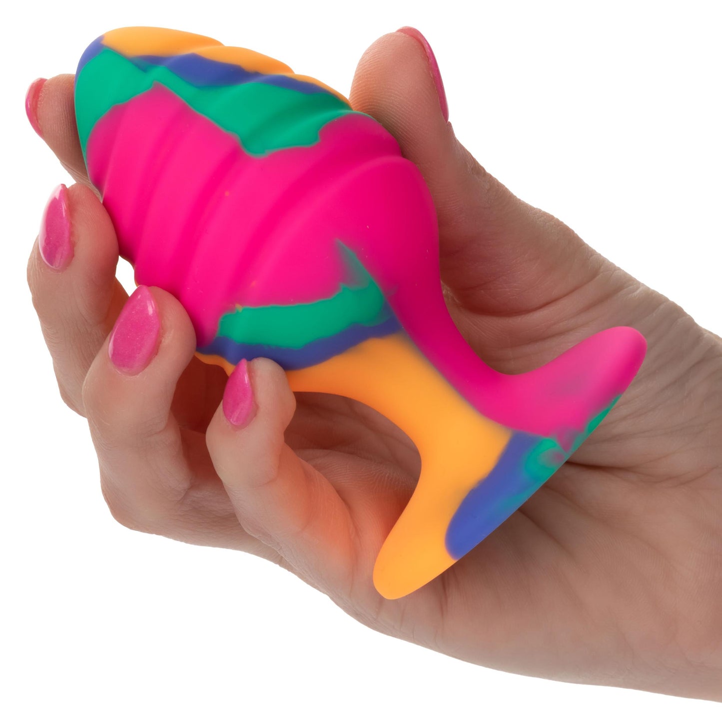 Cheeky Large Swirl Tie-Dye Plug | 716770101556 | Available at EroticWarehouse.com