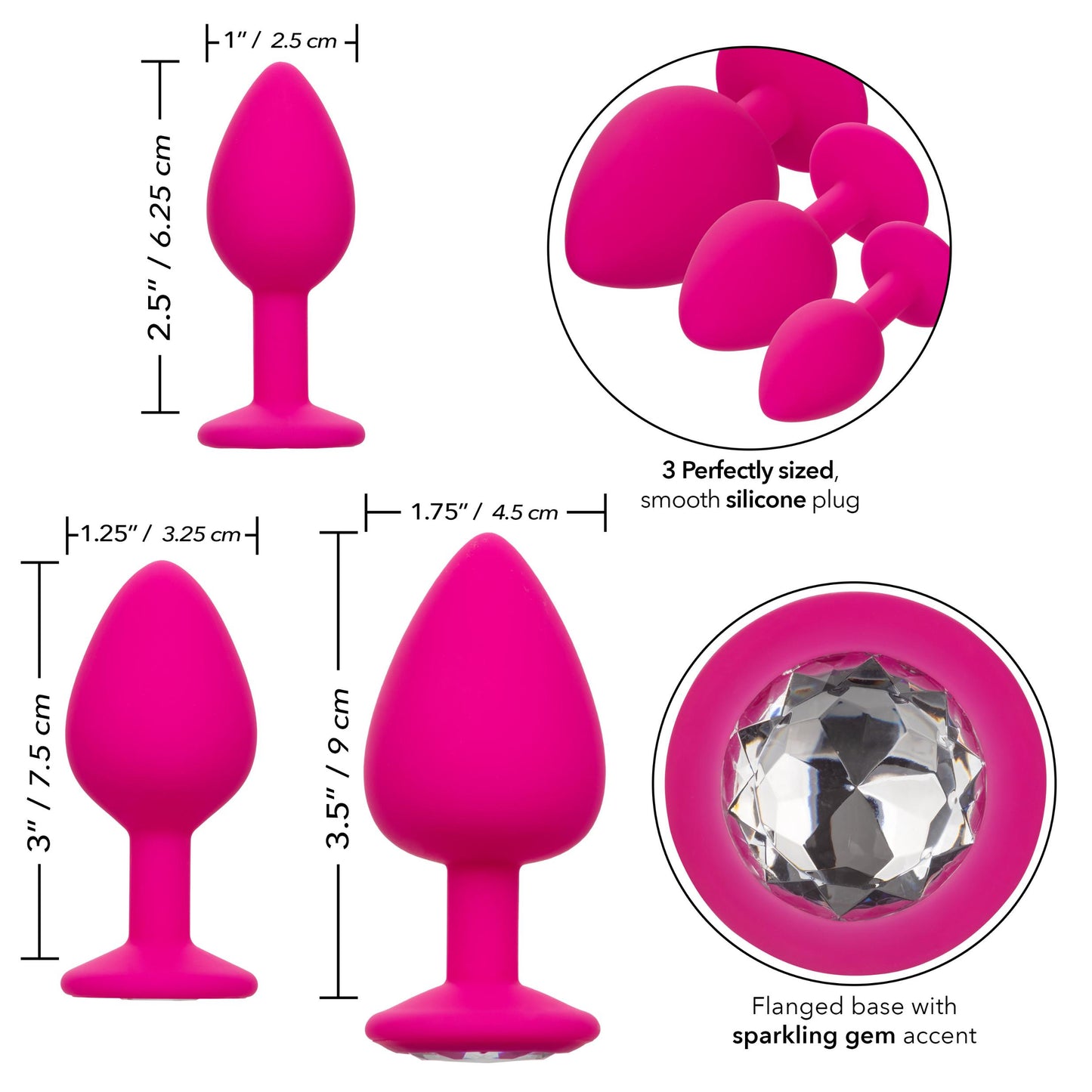 Cheeky Gems - Pink | 716770100306 | Available at EroticWarehouse.com