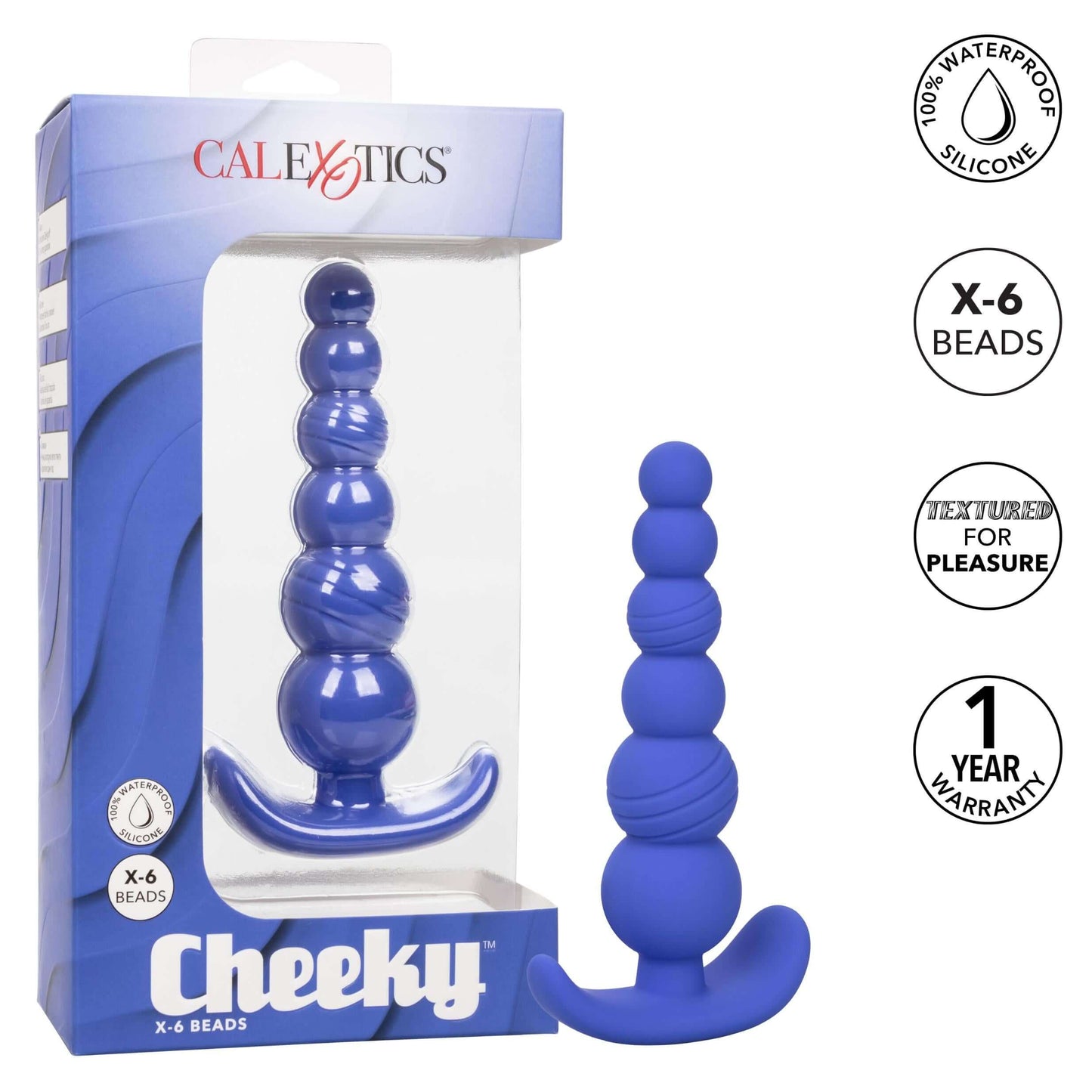 Cheeky X-6 Beads | 716770101815 | Available at EroticWarehouse.com