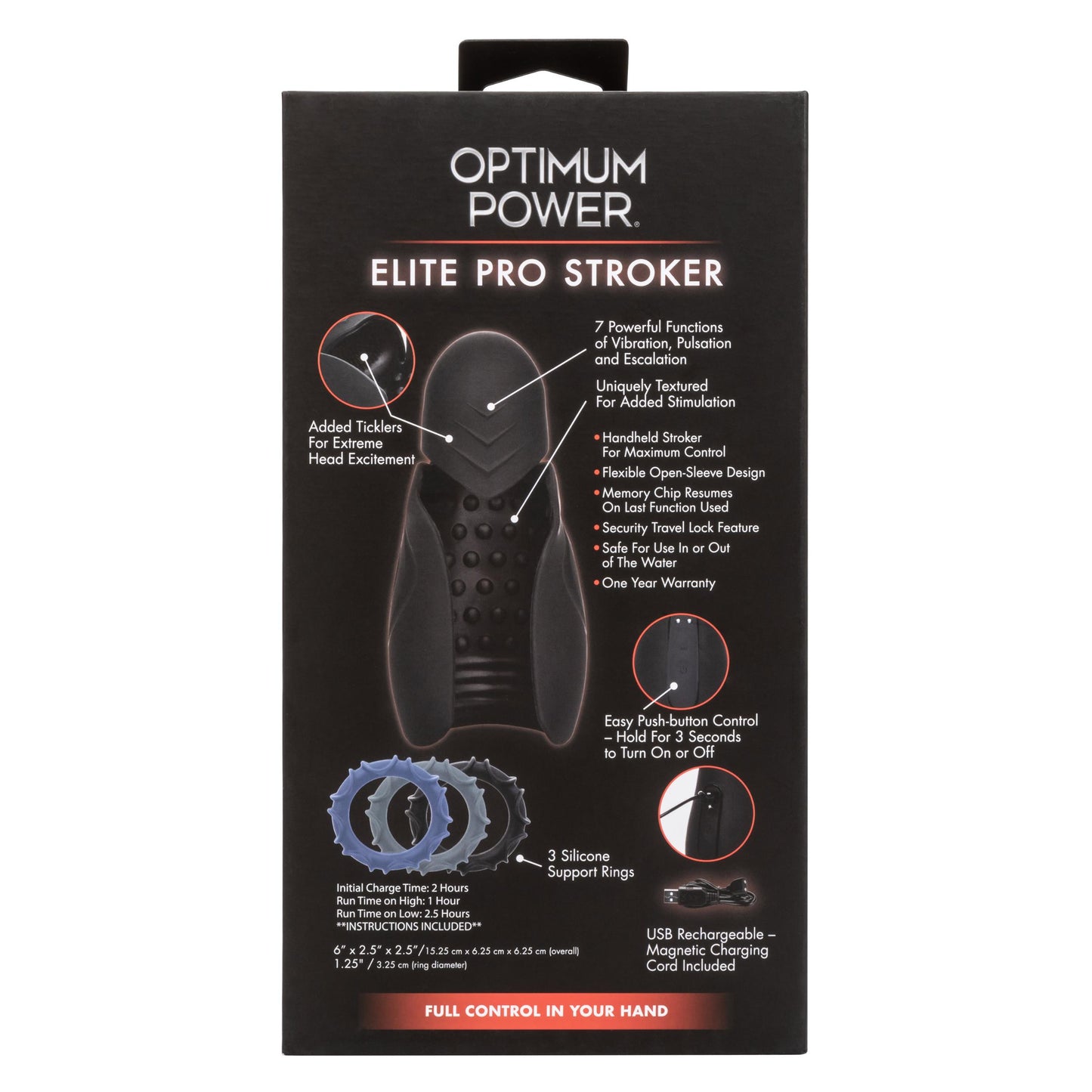 Optimum Power Elite Pro Stroker | 716770097187 | Available at EroticWarehouse.com