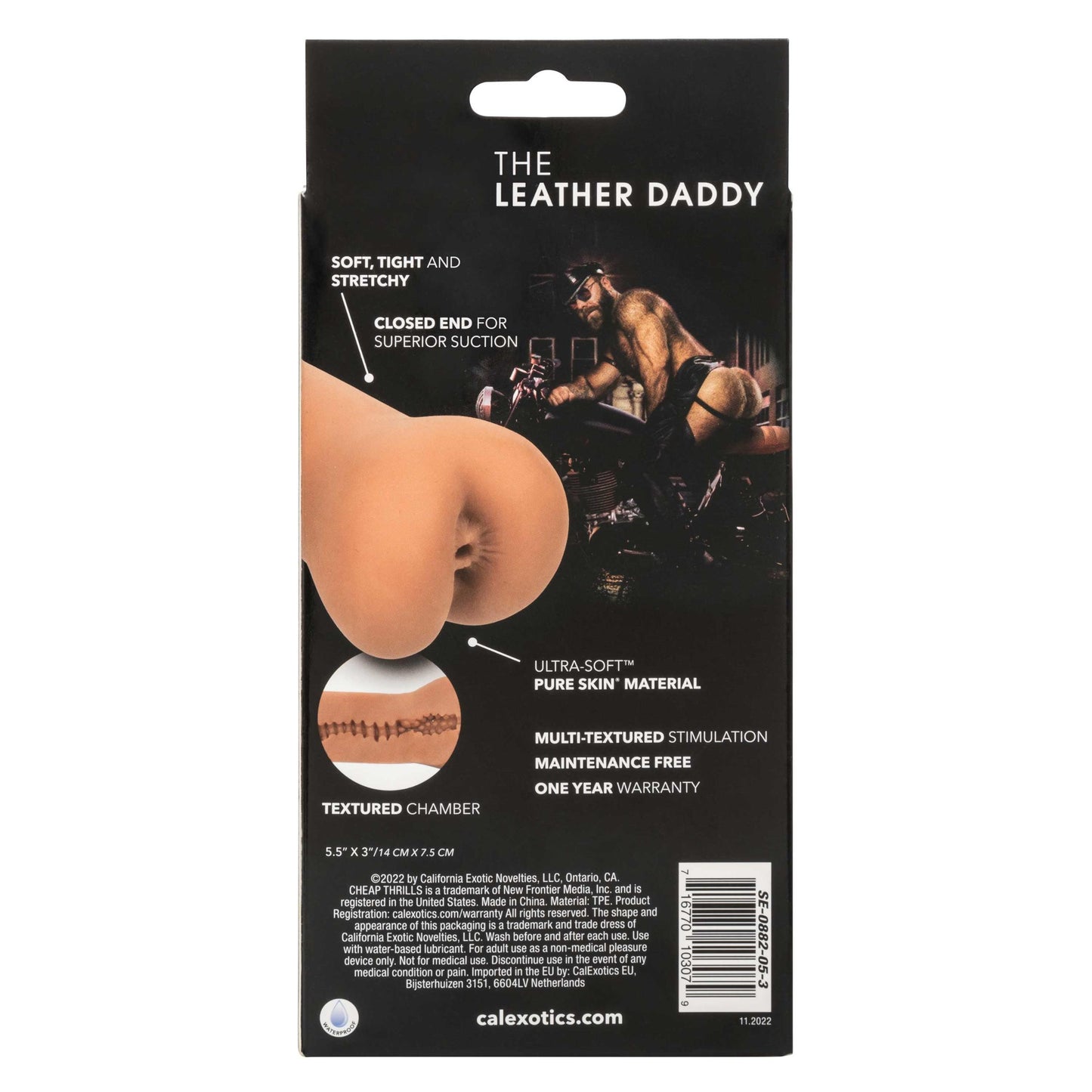 Cheap Thrills- The Leather Daddy - Ass Style Stroker | 716770103079 | Available at EroticWarehouse.com
