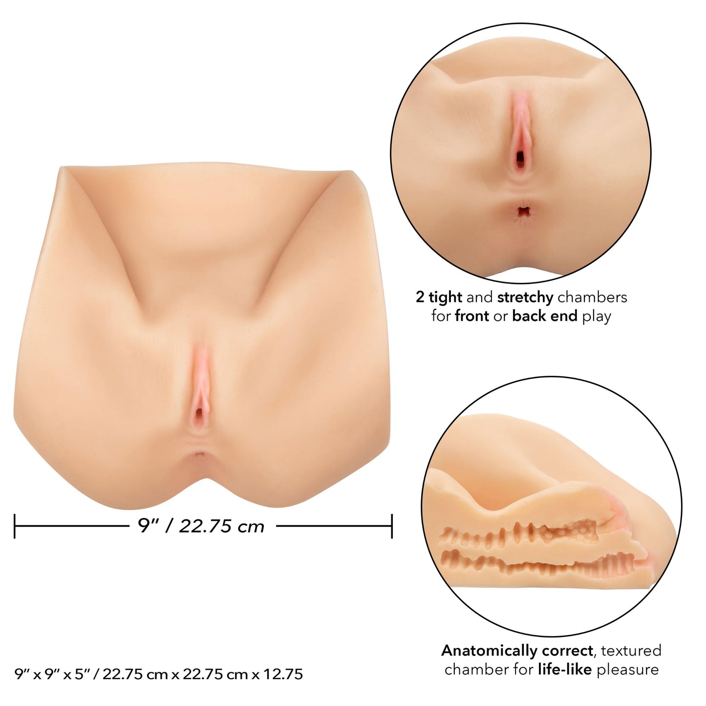 Stroke It Life-Size Pussy - Ivory | 716770098825 | Available at EroticWarehouse.com