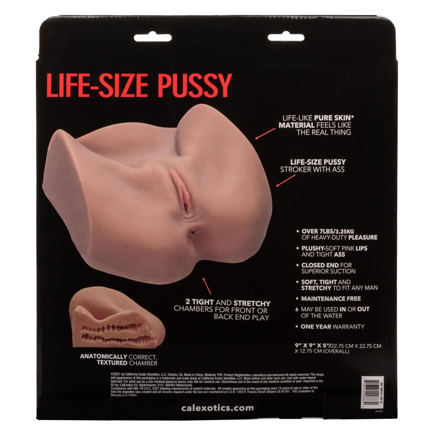Stroke It Life-Size Pussy - Brown | 716770098832 | Available at EroticWarehouse.com