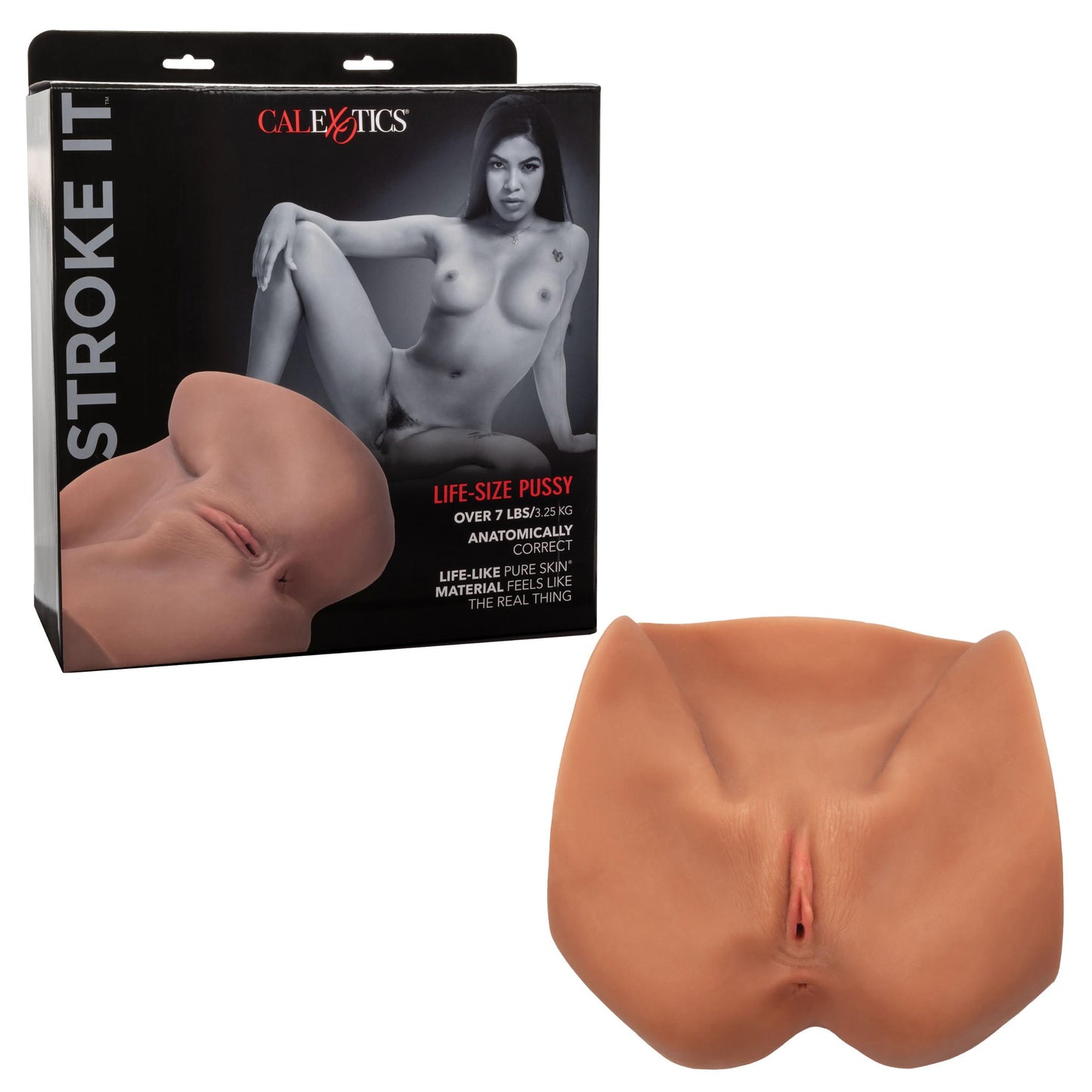 Stroke It Life-Size Pussy - Brown | 716770098832 | Available at EroticWarehouse.com
