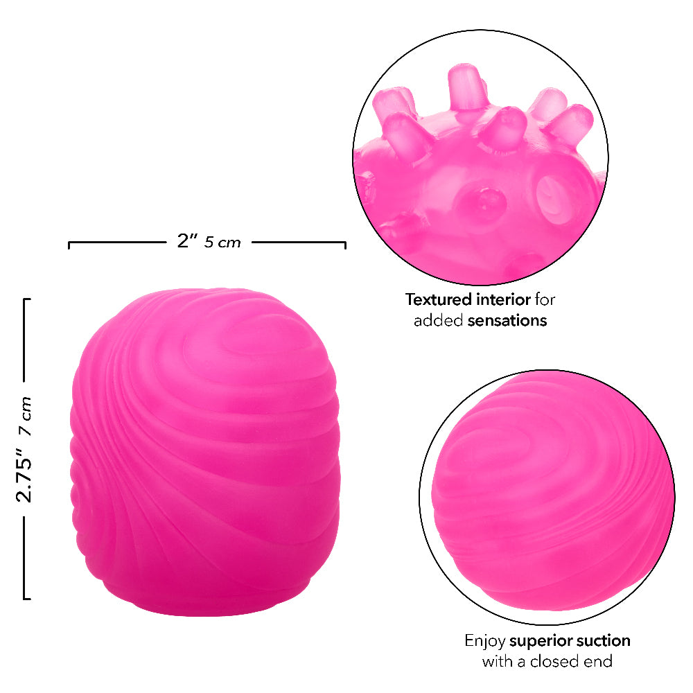 Pop Sock Textured Stroker - Pink | 716770108821 | Available at EroticWarehouse.com