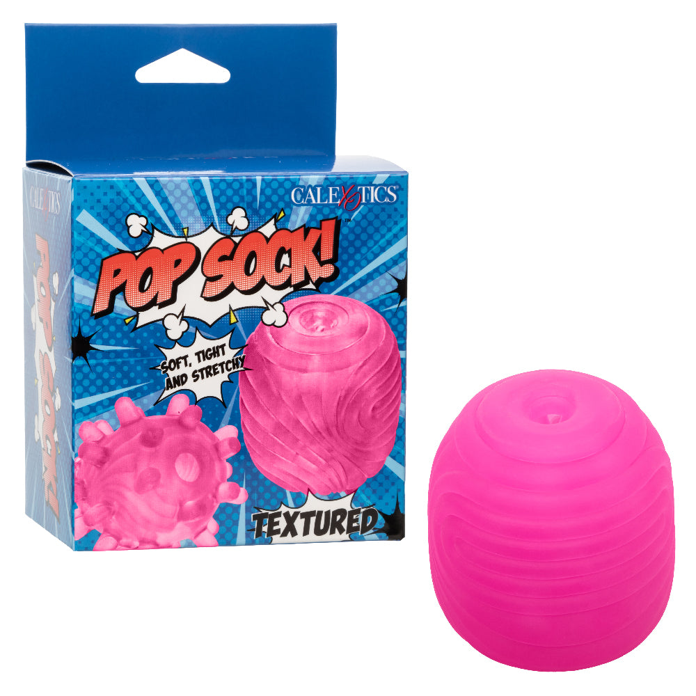 Pop Sock Textured Stroker - Pink | 716770108821 | Available at EroticWarehouse.com