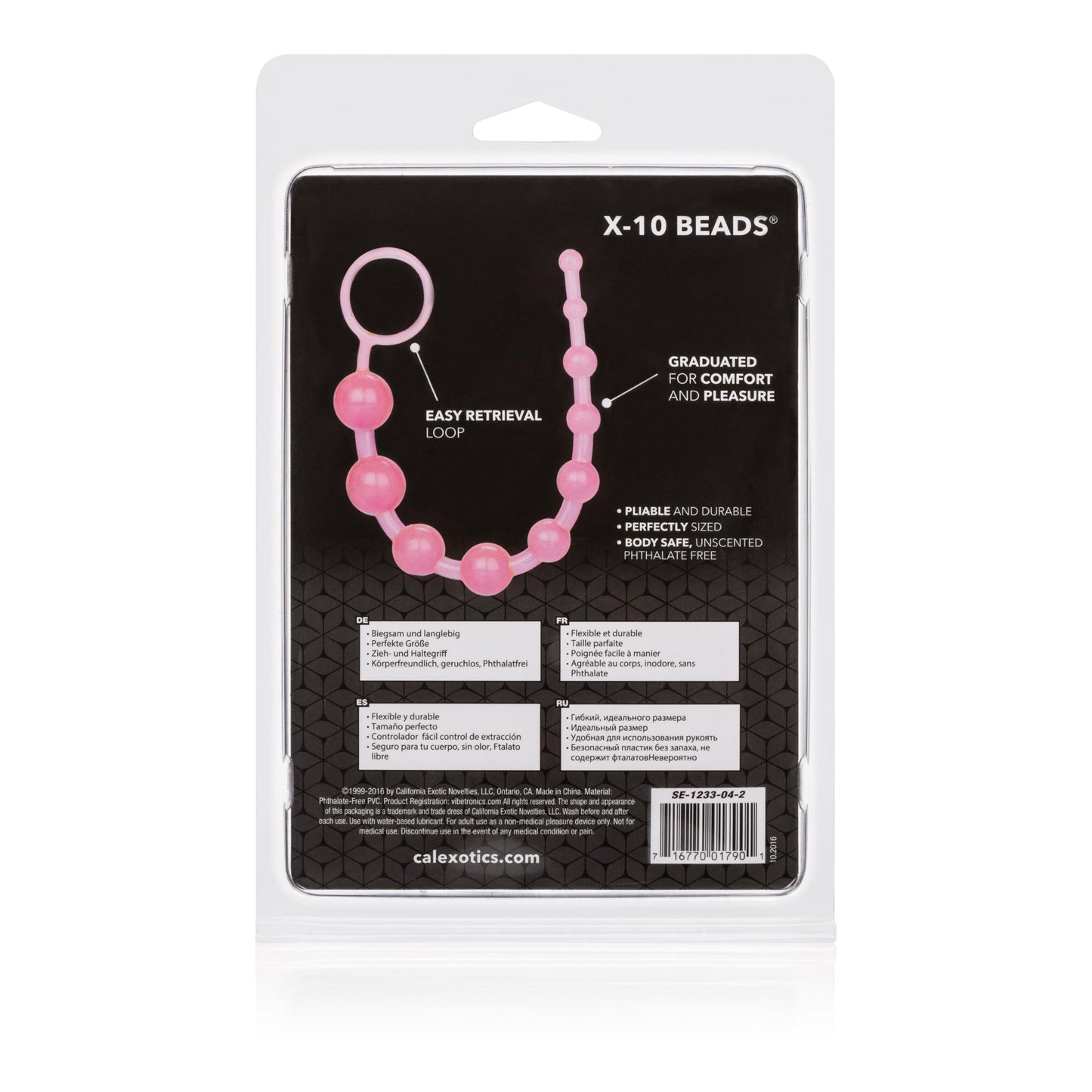 X-10 Beads - Pink | 716770017901 | Available at EroticWarehouse.com